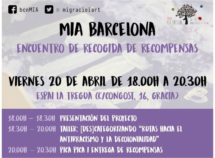 [20 DE ABRIL] Encuentro de recogida de recompensas de MiA Barcelona