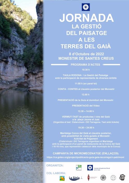 Cartell Jornada Gestió del Paisatge a les Terres del Gaià