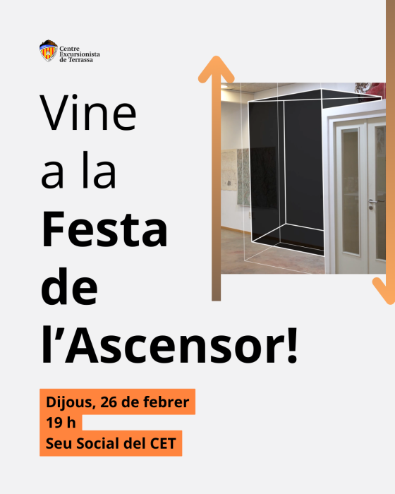 Vine a la Festa de l'Ascensor!