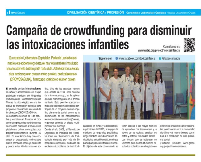 PERIODICO INFORMATIVO HOSPITAL UNIVERSITARIO CRUCES OCTUBRE 2013