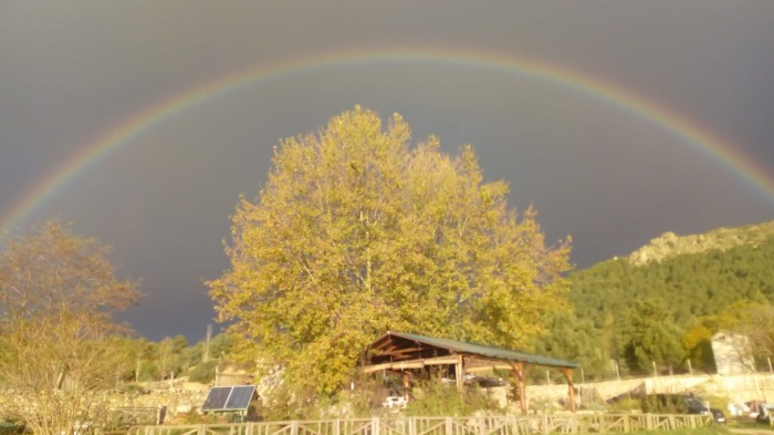 ¡Hoy ha salido el arcoiris en la Huerta!