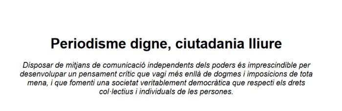 Què li importa -què li aporta- el #periodigne a la ciutadania?